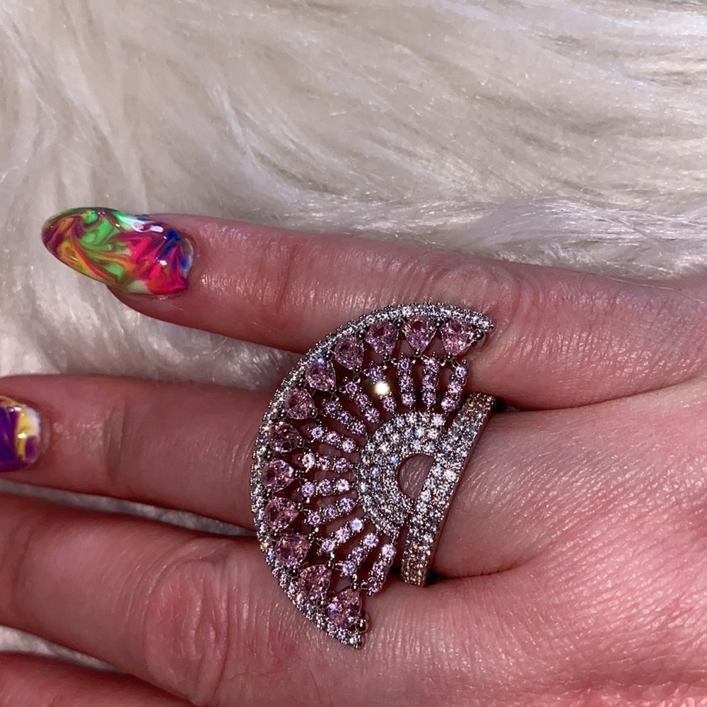 New Peacock Feathers Ring